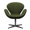 Fritz Hansen Swan Lounge Chair, Warm Graphite/Tonus Vojenská zelená