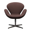 Fritz Hansen Swan Lounge Chair, teplý grafit/Tonus Violet Grey