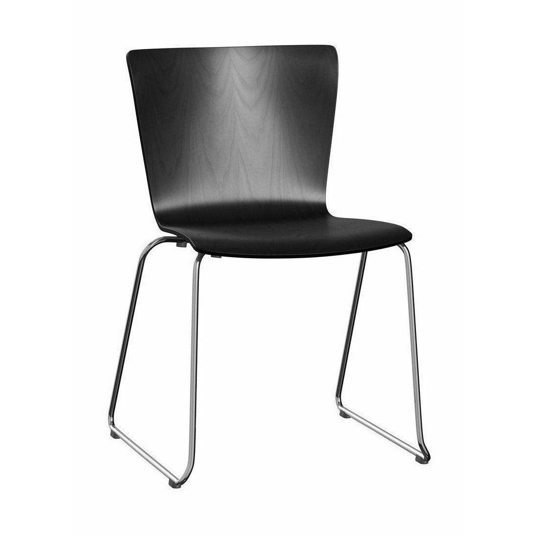 Fritz Hansen Vico Duo Vm114 Chair, Chrome/Ash Black