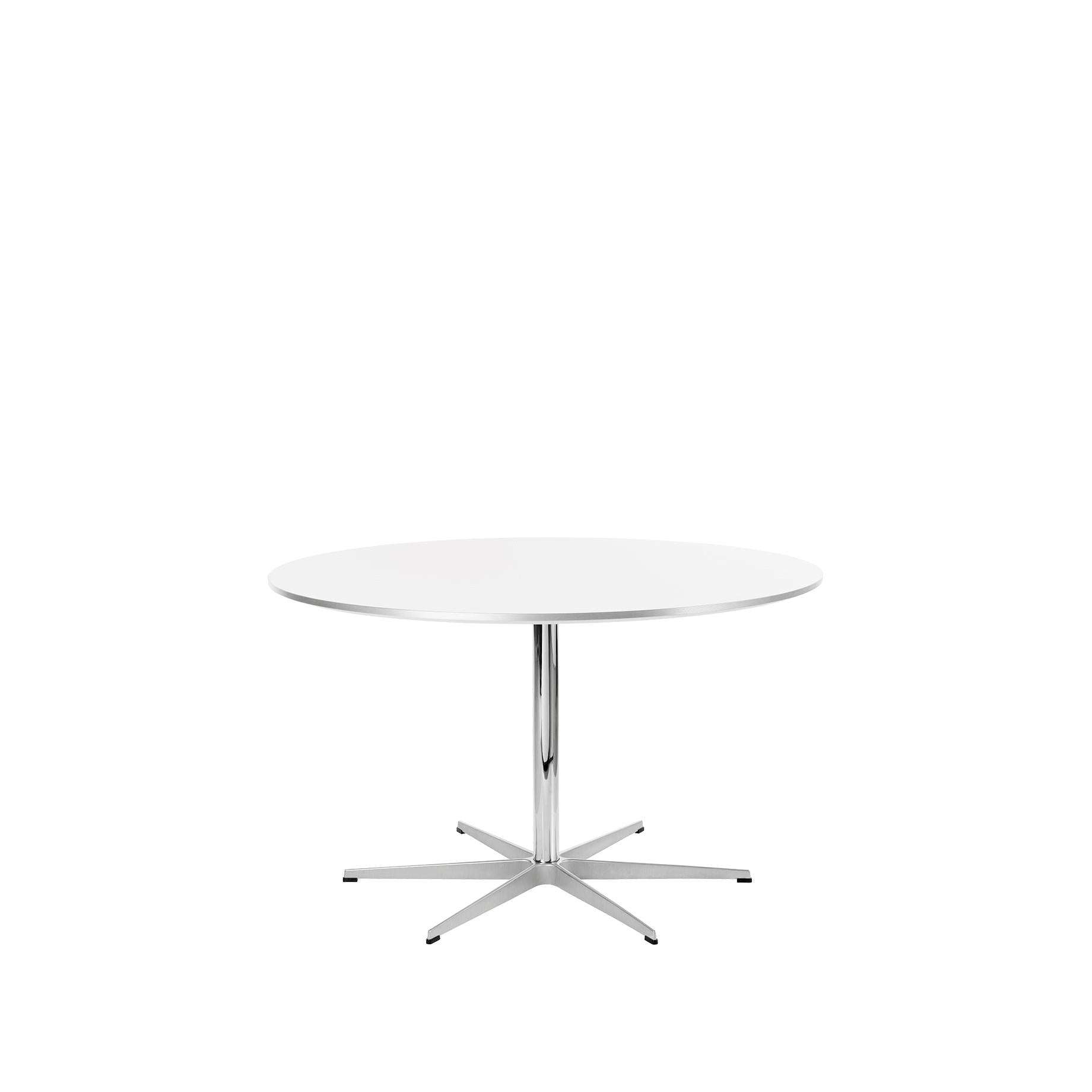 Kruhový stůl Fritz Hansen Ø120 cm, bílý laminát