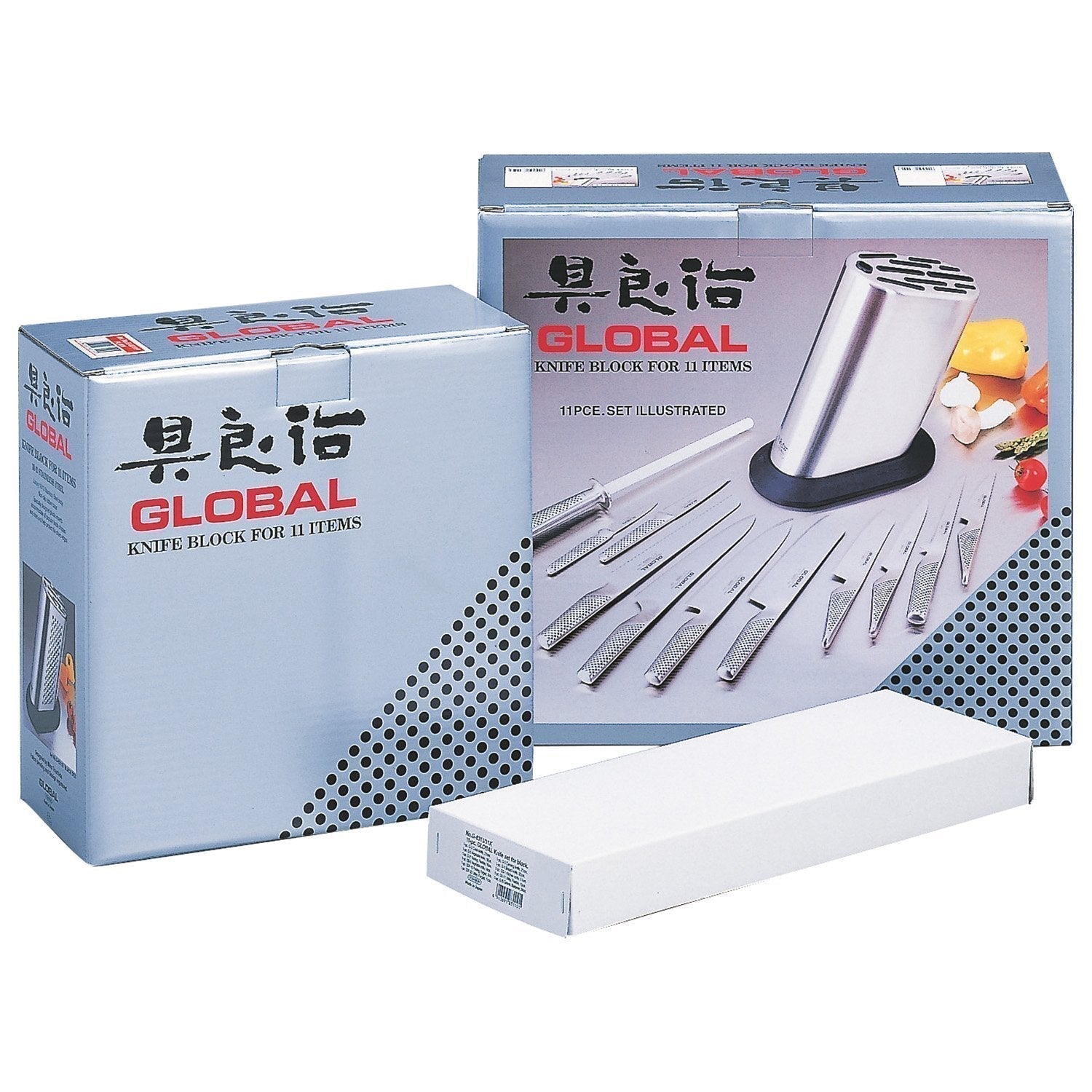 Global G 8311 KB/PLR 11 kusový blok nože bez bodů