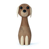 Gunnar flørning psí dřevěná postava, 24 cm