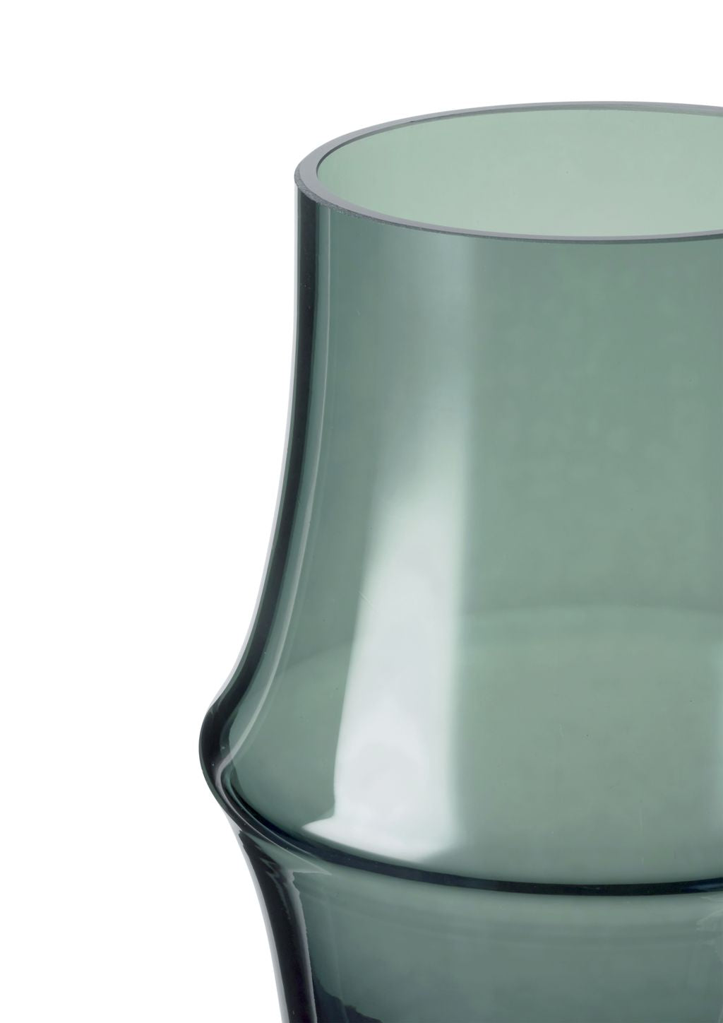 Holmegaard Arc váza H21 cm, tmavě zelená