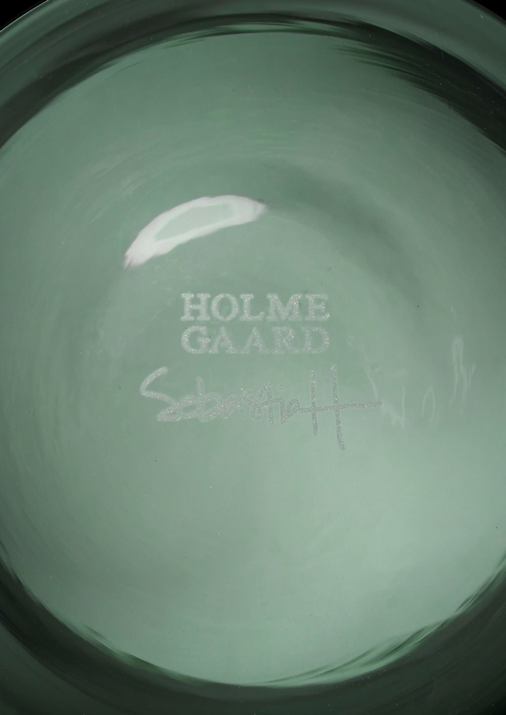 Holmegaard Arc váza H21 cm, tmavě zelená
