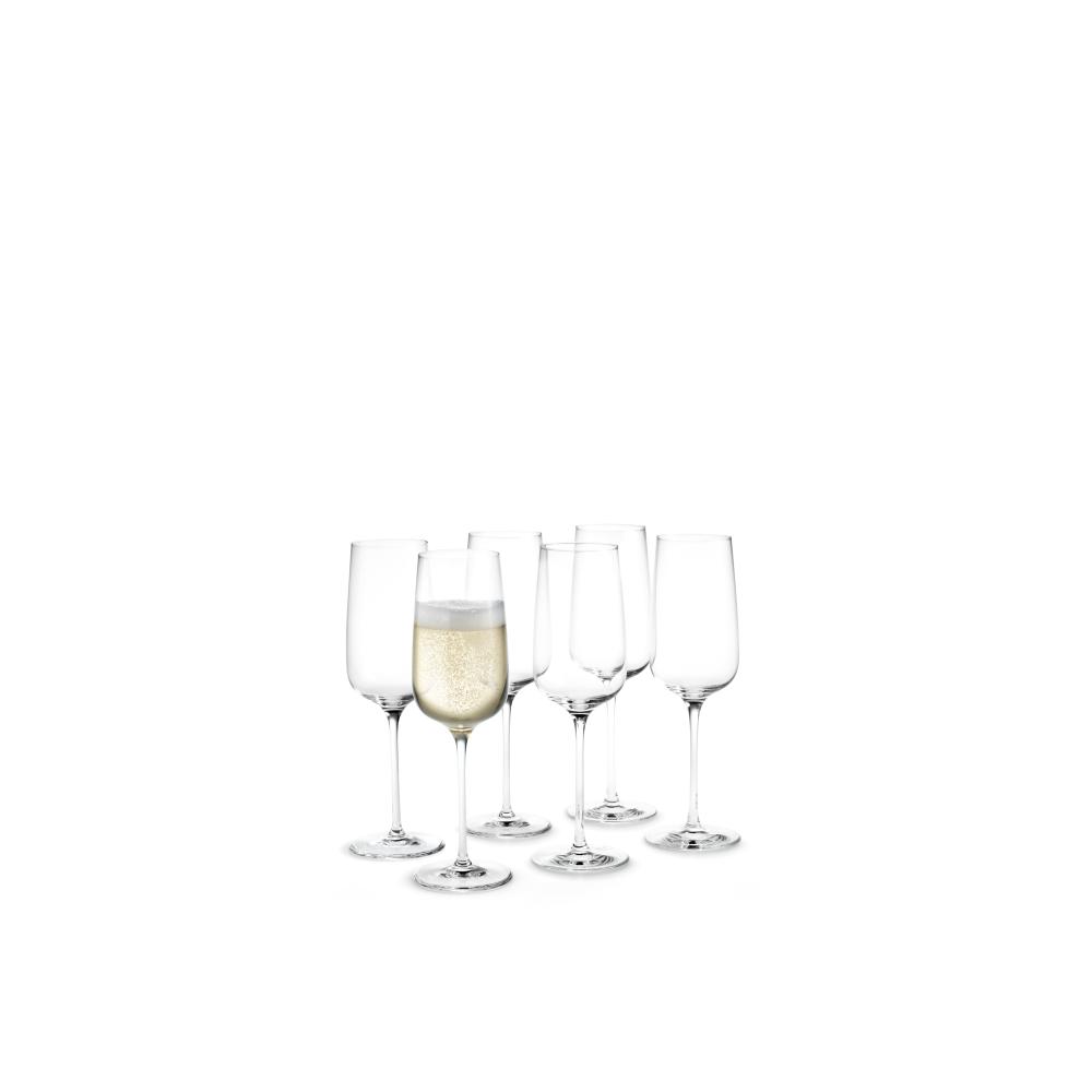Holmegaard Bouquet Champagne Glass, 6 ks.