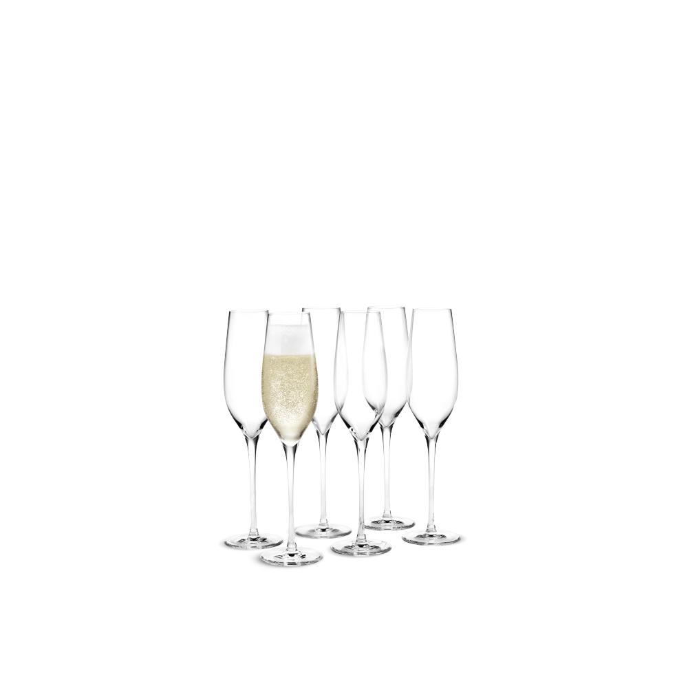 Holmegaard Cabernet Champagne Glass, 6 ks.