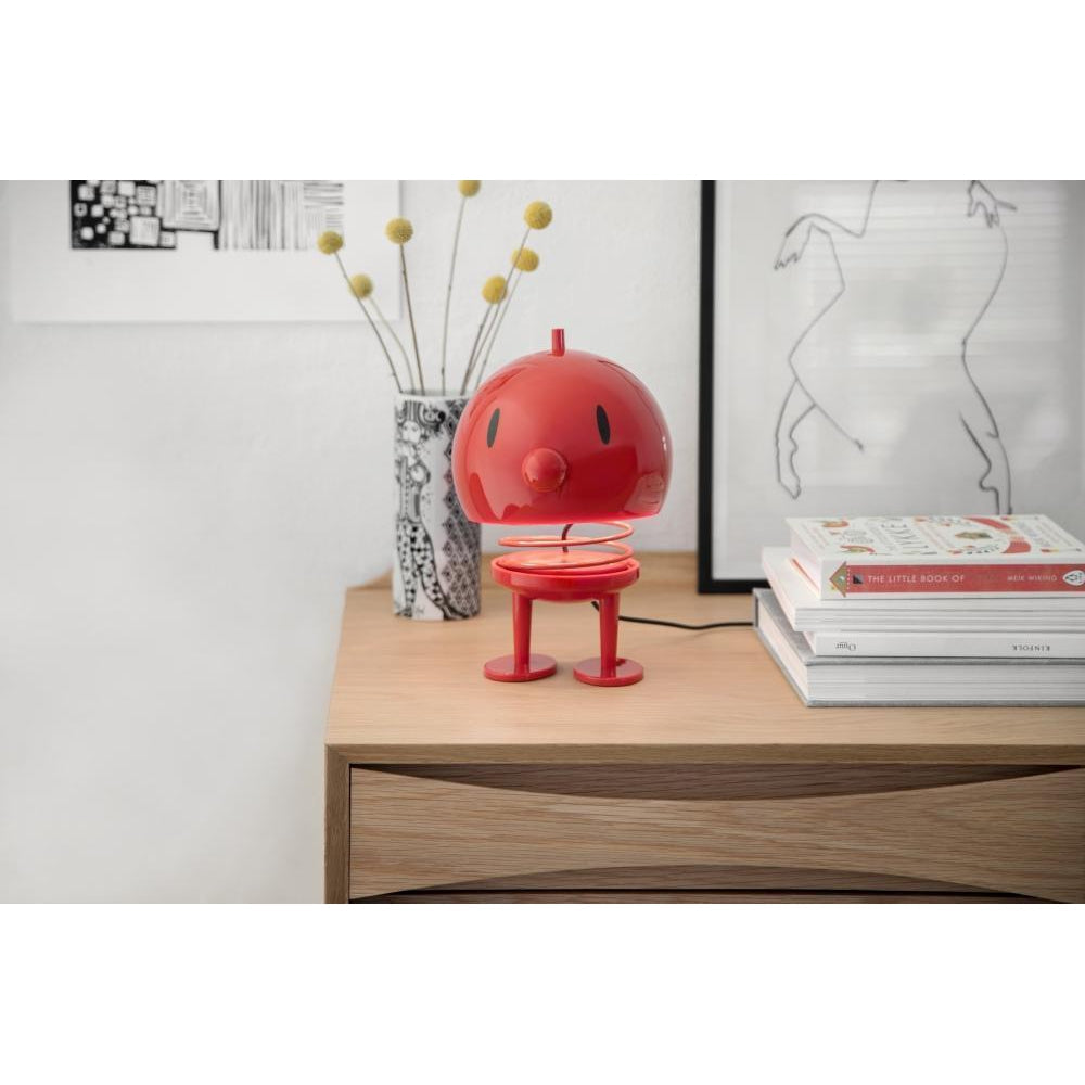 Hoptimist Bumble stolní lampa červená, 13 cm