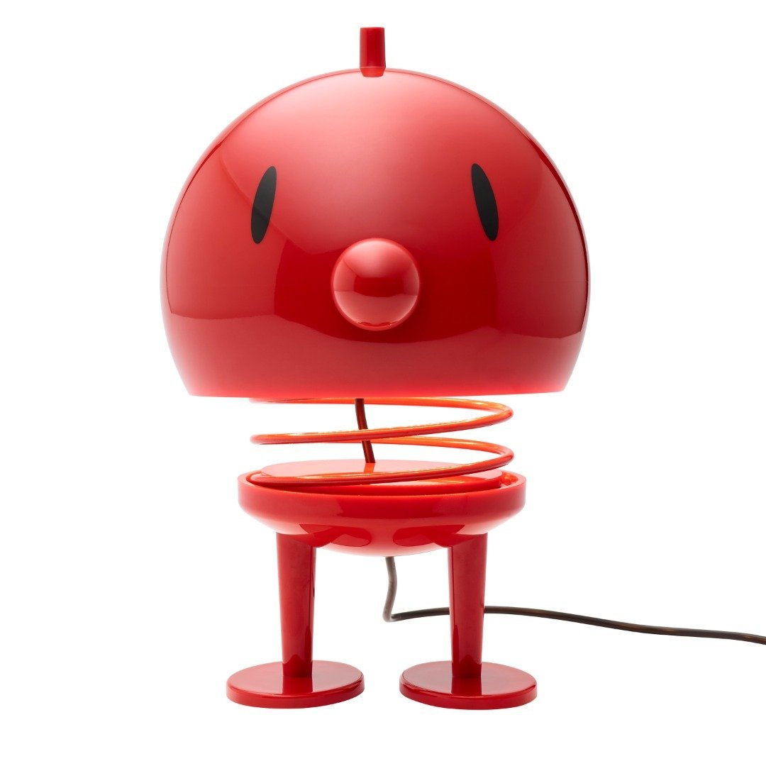 Hoptimist Bumble stolní lampa červená, 23 cm