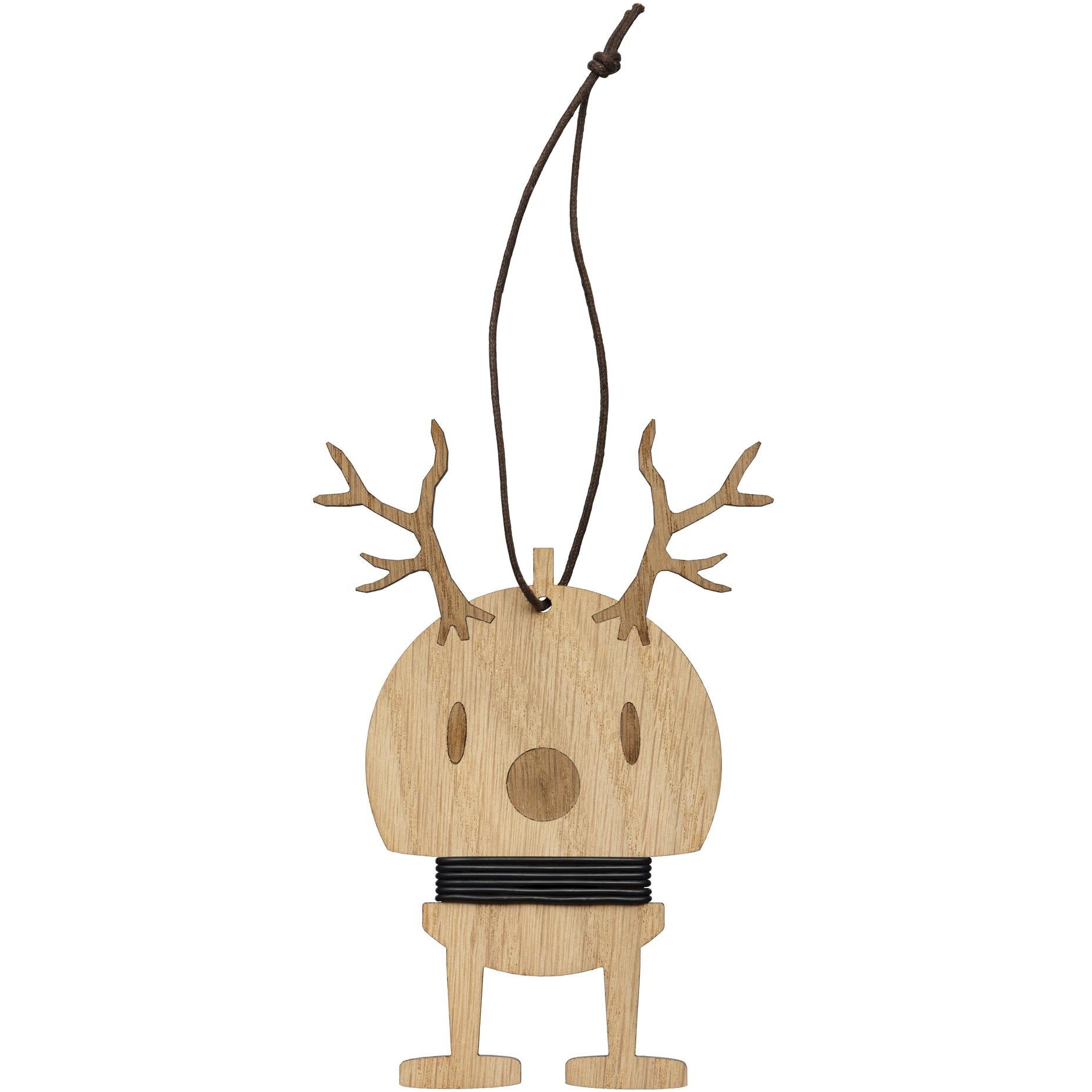 Hoptimist Ornament Reindeer Oak Medium, 2 Pcs.