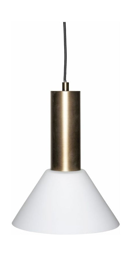 Hübsch kontrastní přívěsek /stropní lampa, vypálená mosaz