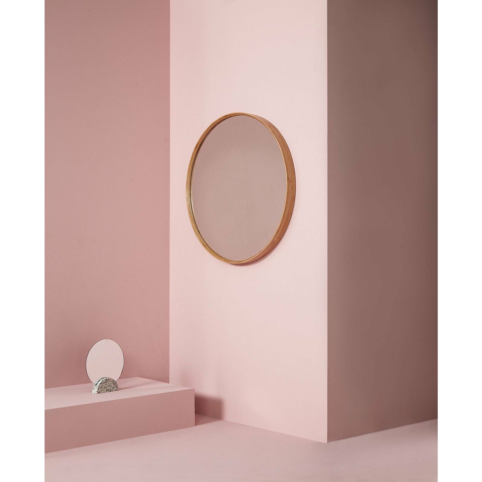 Hübsch Reflect Wall Mirror M/Wooden Frame Natural