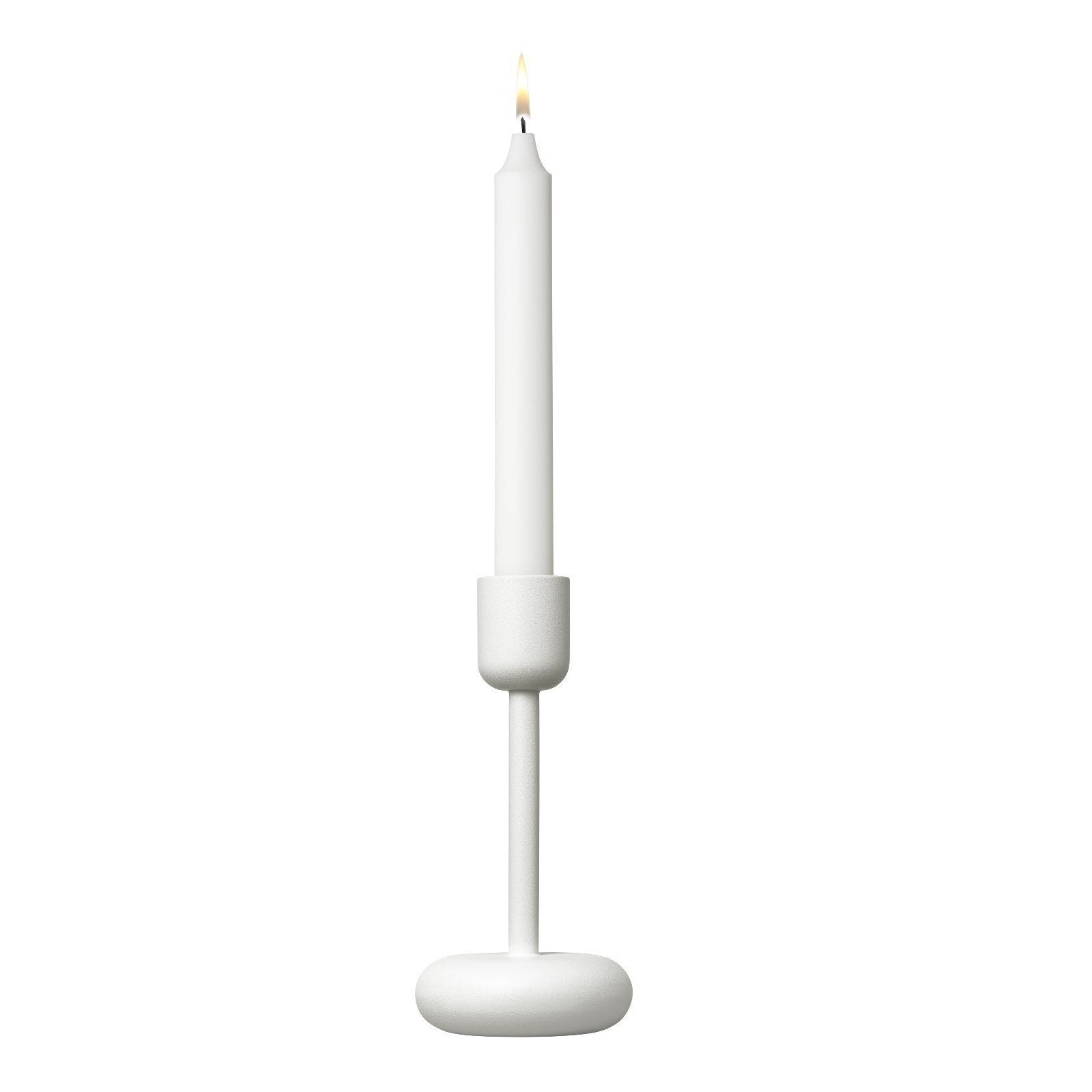 Iittala Nappula Candlestick White, 18,3 cm