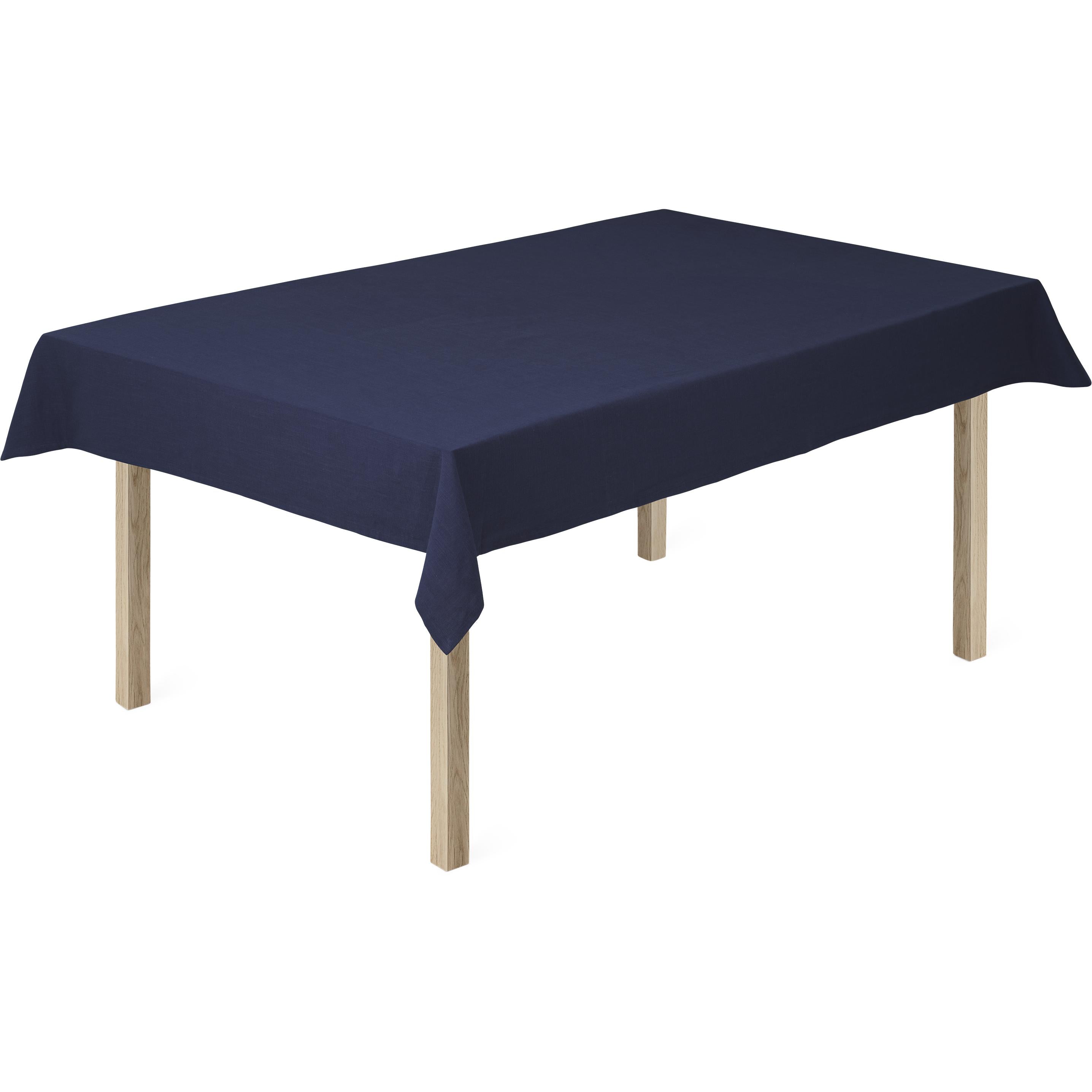 Juna Basic Cotton Tablecloth 150x220 Cm, Dark Blue