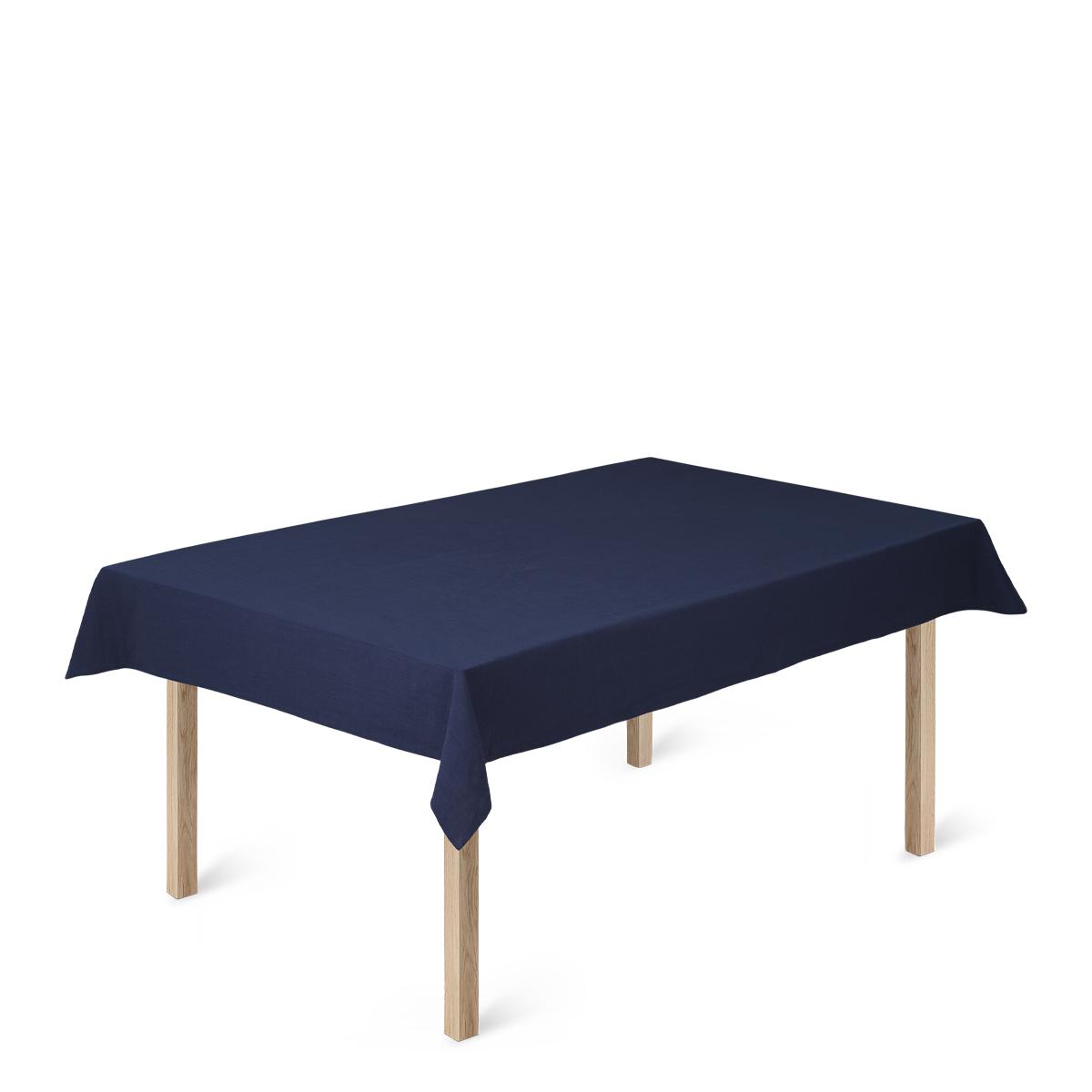 Juna Basic Cotton Tablecloth 150 X320 Cm, Dark Blue
