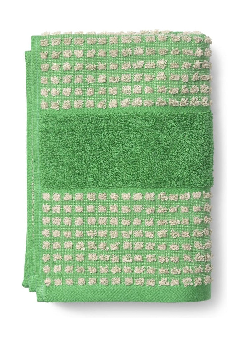 Juna Check Ručník 50 x100 cm, zelená/béžová