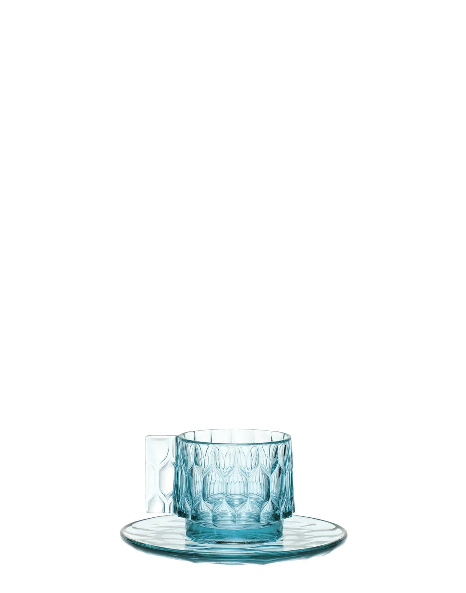 Kartell Jellies Family Set Of 4 Coffee Cups, Light Blue