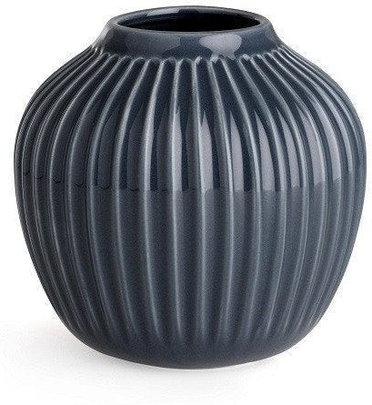 Kähler Hammershøi váza antracitu šedá, malá