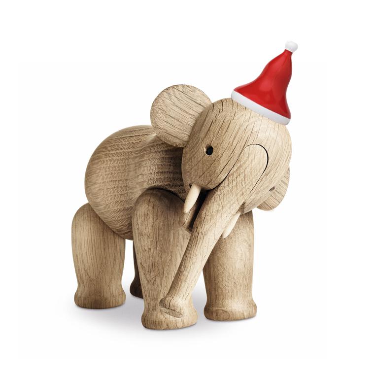 Kay Bojesen Elephant Small Incl. Santa's Cap