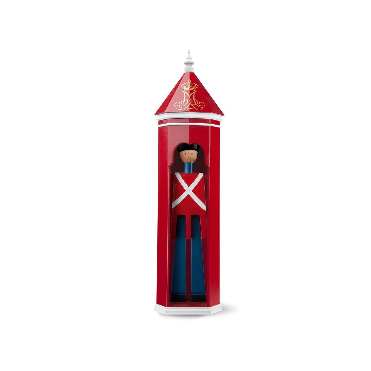 Kay Bojesen Sentry Box H36 cm červená/bílá