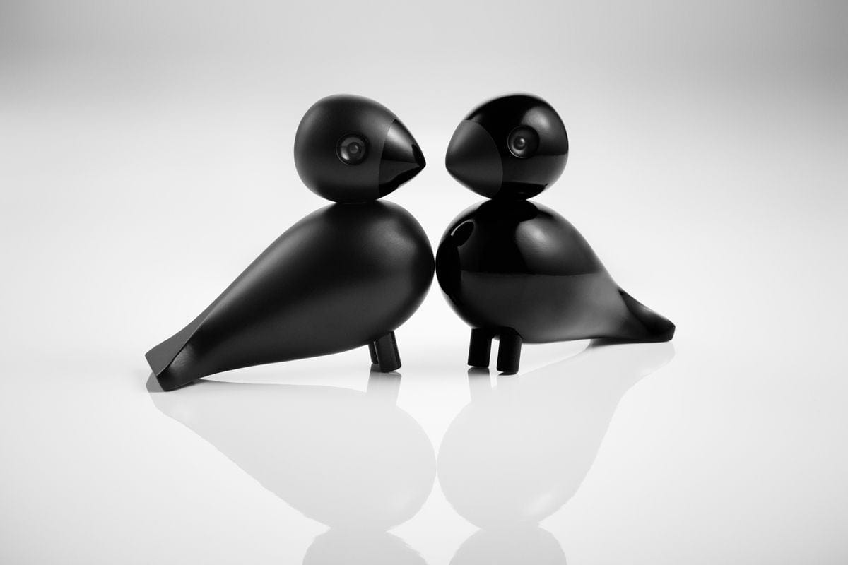 Kay Bojesen Lovebirds H9 cm 1 pár, černá