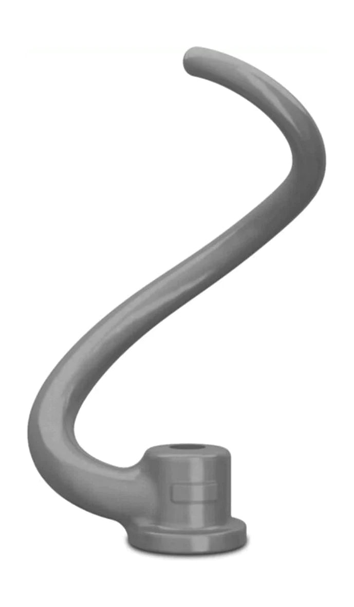 Kitchen Aid Spiral Dough Hook Attachment For Large Bowl Lift Mixers, Silver