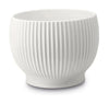 Knabstrup Keramik Flowerpot s koly Ø 14,5 cm, bílá