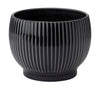 Knabstrup Keramik Flowerpot s koly Ø 16,5 cm, černá