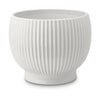 Knabstrup Keramik Flowerpot s koly Ø 16,5 cm, bílá