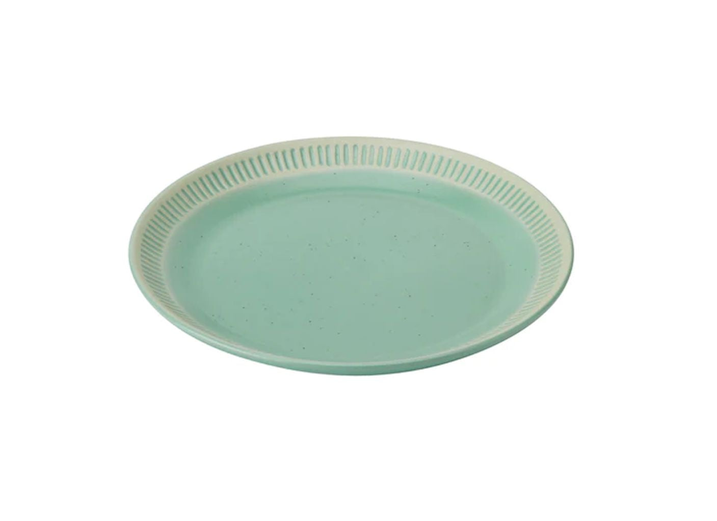 Knabstrup Keramik Colorit Plate Ø 19 cm, světle zelená