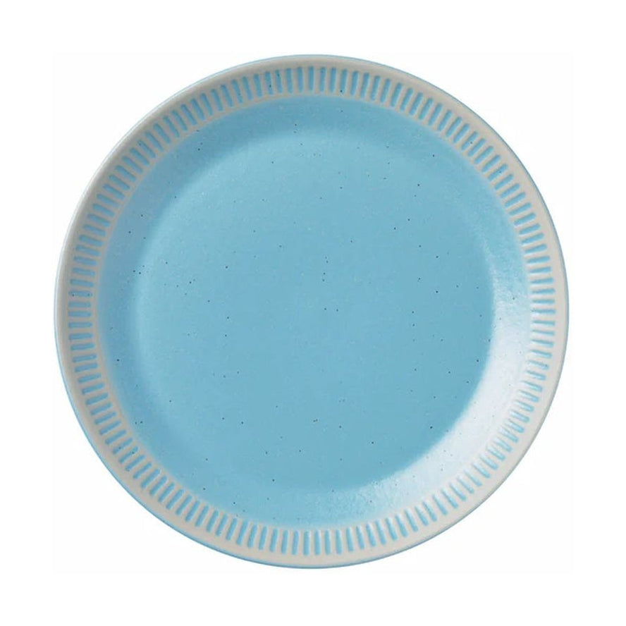 Knabstrup Keramik Colorit Plate Ø 19 cm, tyrkysová