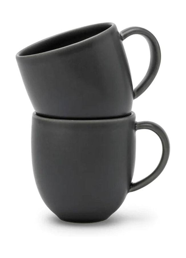 Knabstrup Keramik Tavola Cup Set 2 300 ml, šedá
