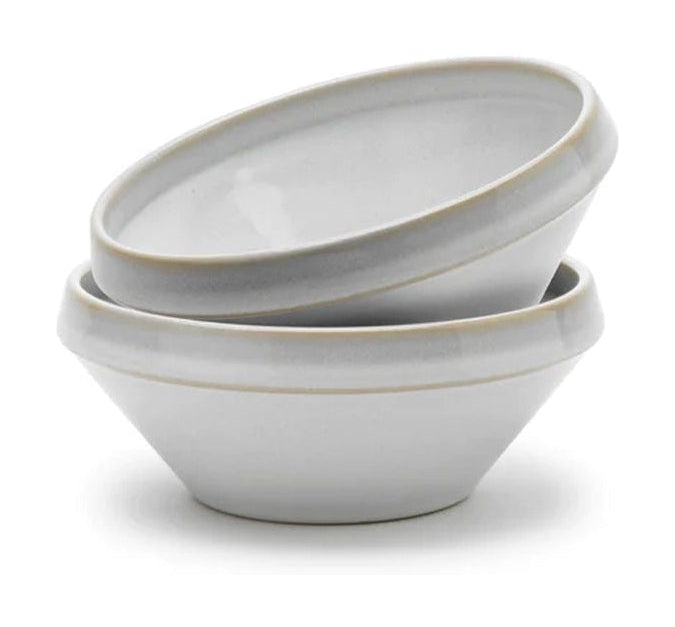 Knabstrup Keramik Tavola Bowl Bowl 2 kusy 0,5 l, bílá, bílá