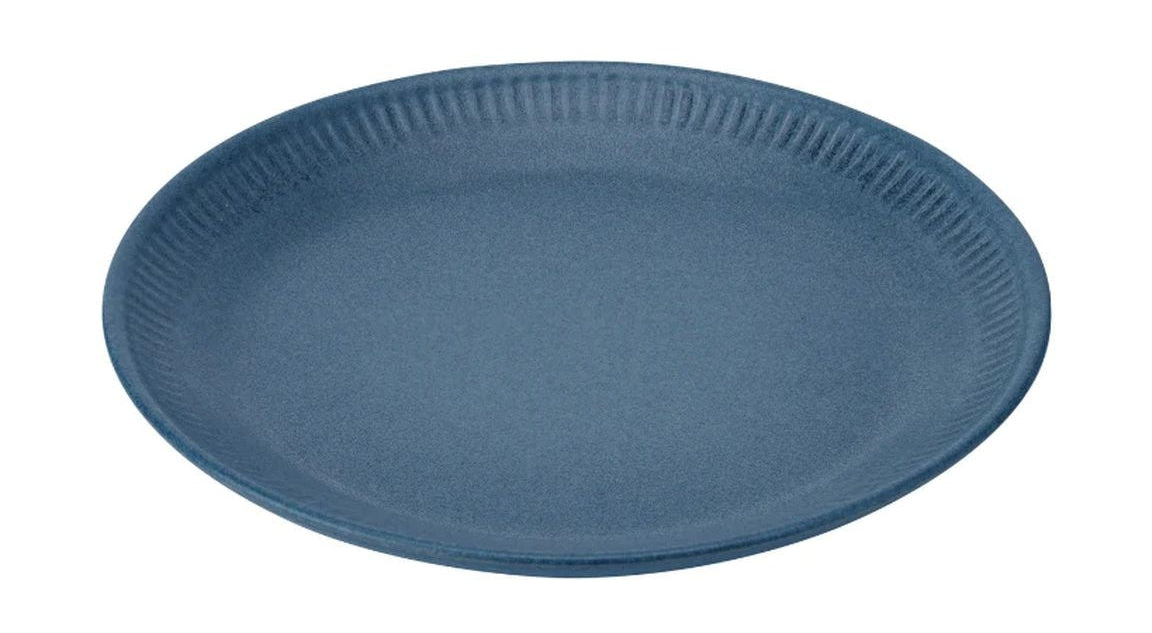 Knabstrup Keramik Plate Ø 27 cm, modrá