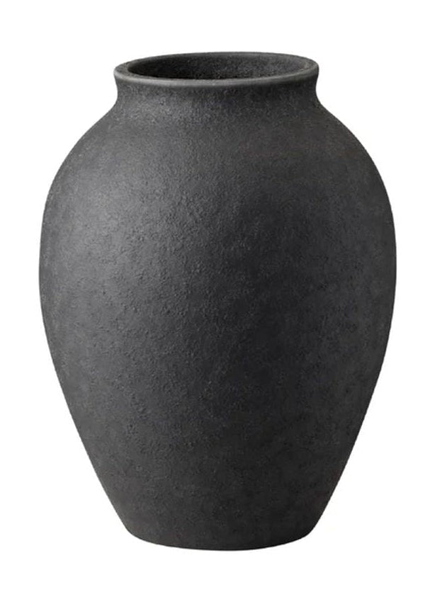 Knabstrup Keramik Vase H 12,5 cm, černá