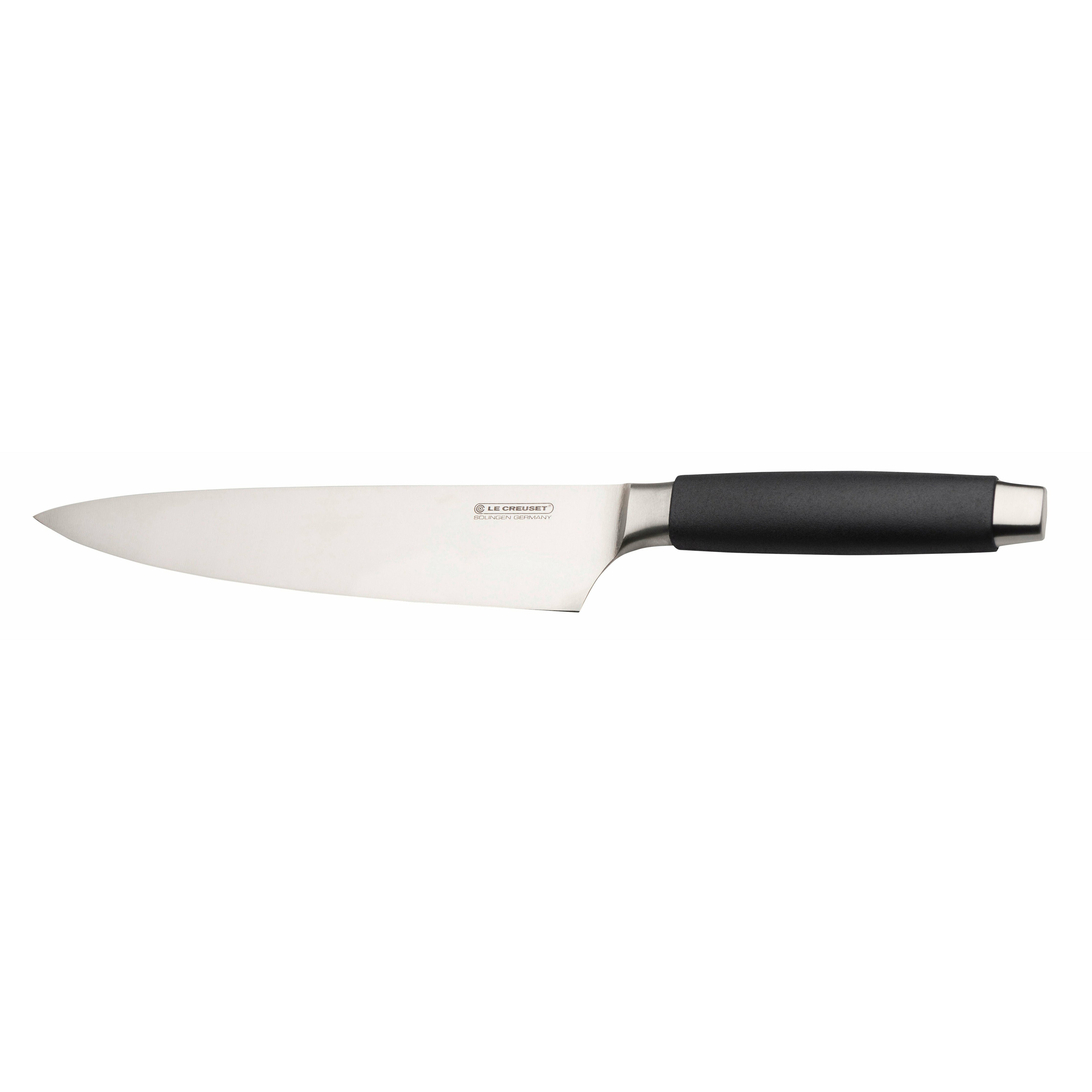 Nůž šéfkuchař Le Creuset s černou rukojetí, 20 cm