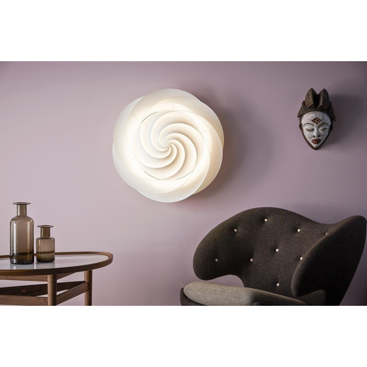 Le Klint Swirl Wall/Strop Lamp, bílá Ø 75 cm
