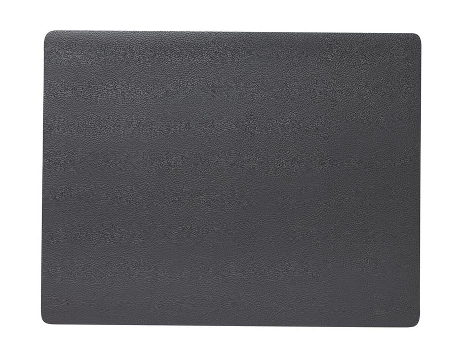 Lind Dna Square Placemat Serene Leather L, Anthracite