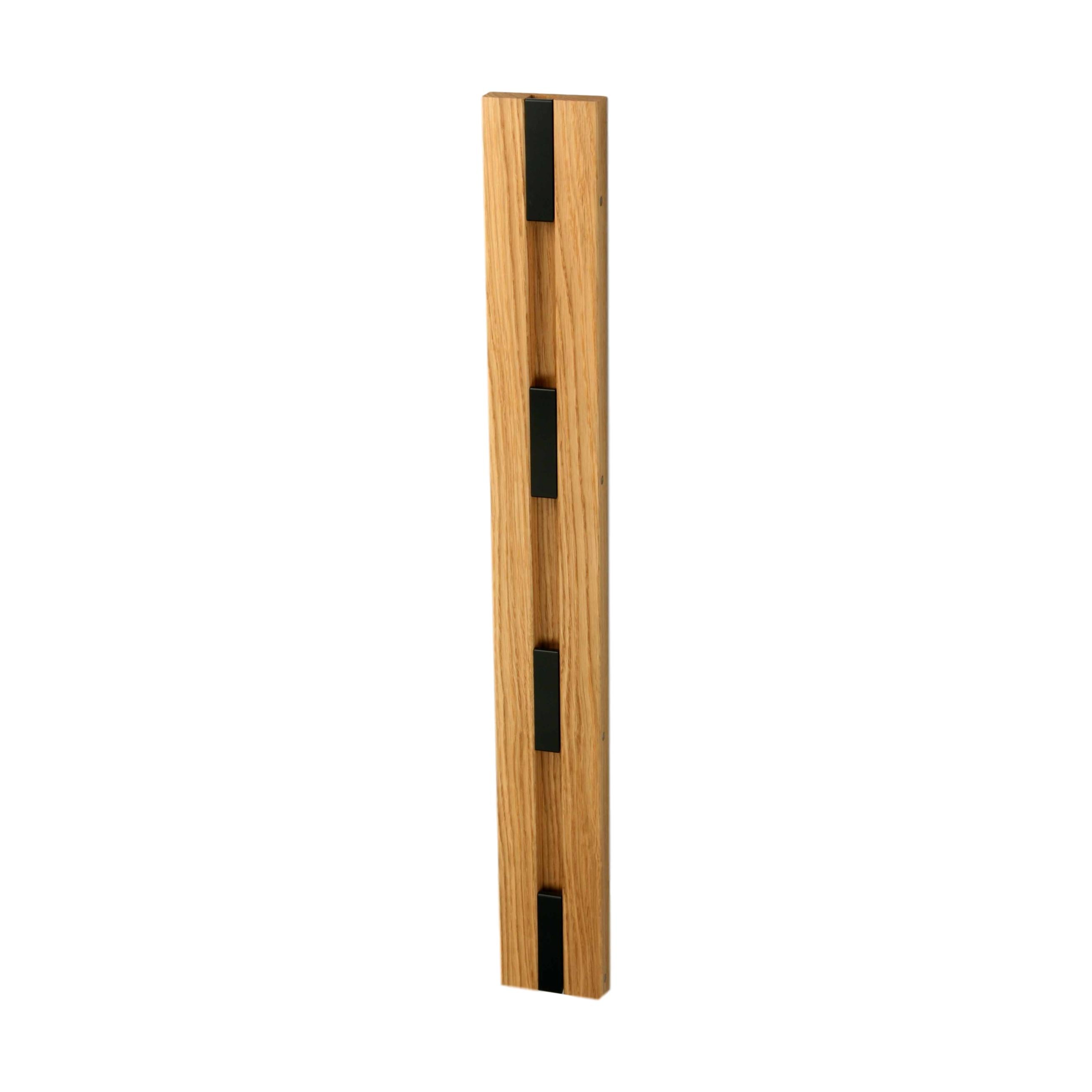 Loca knax Vertical Coat Rack, dubový naolejovaný/černý