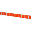 Horizontální stojan na loca knax 10 háčků, horká oranžová/šedá