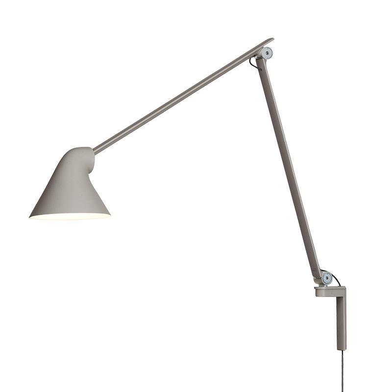 Louis Poulsen NJP nástěnná lampa dlouhá paže, šedá