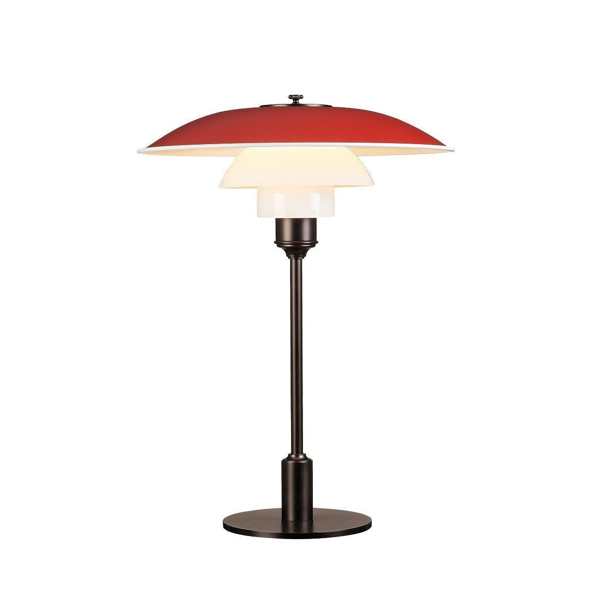 Louis Poulsen pH 3 1/2 2 1/2 stolní lampa, červená
