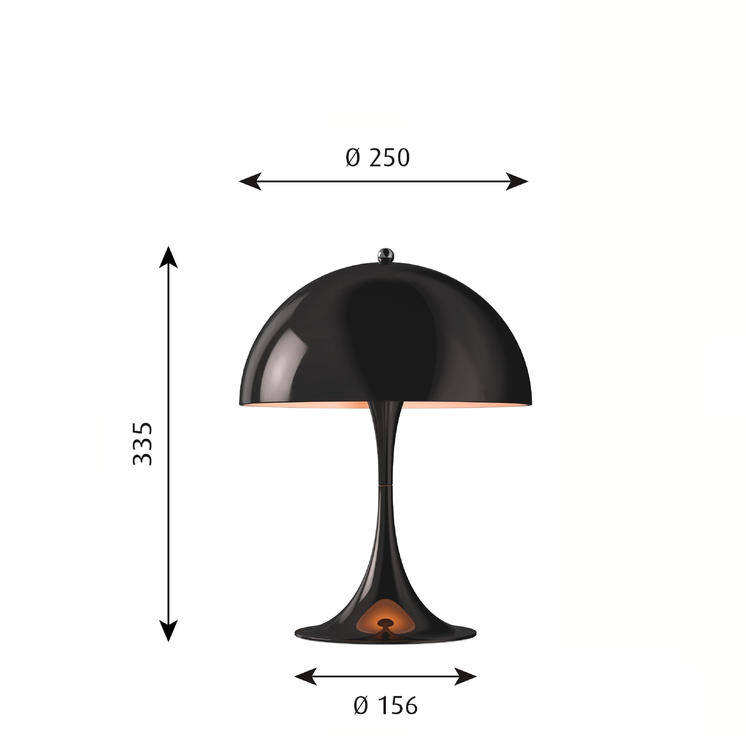 Louis Poulsen Panthela 250 stolní lampa LED 27 K v2, černá