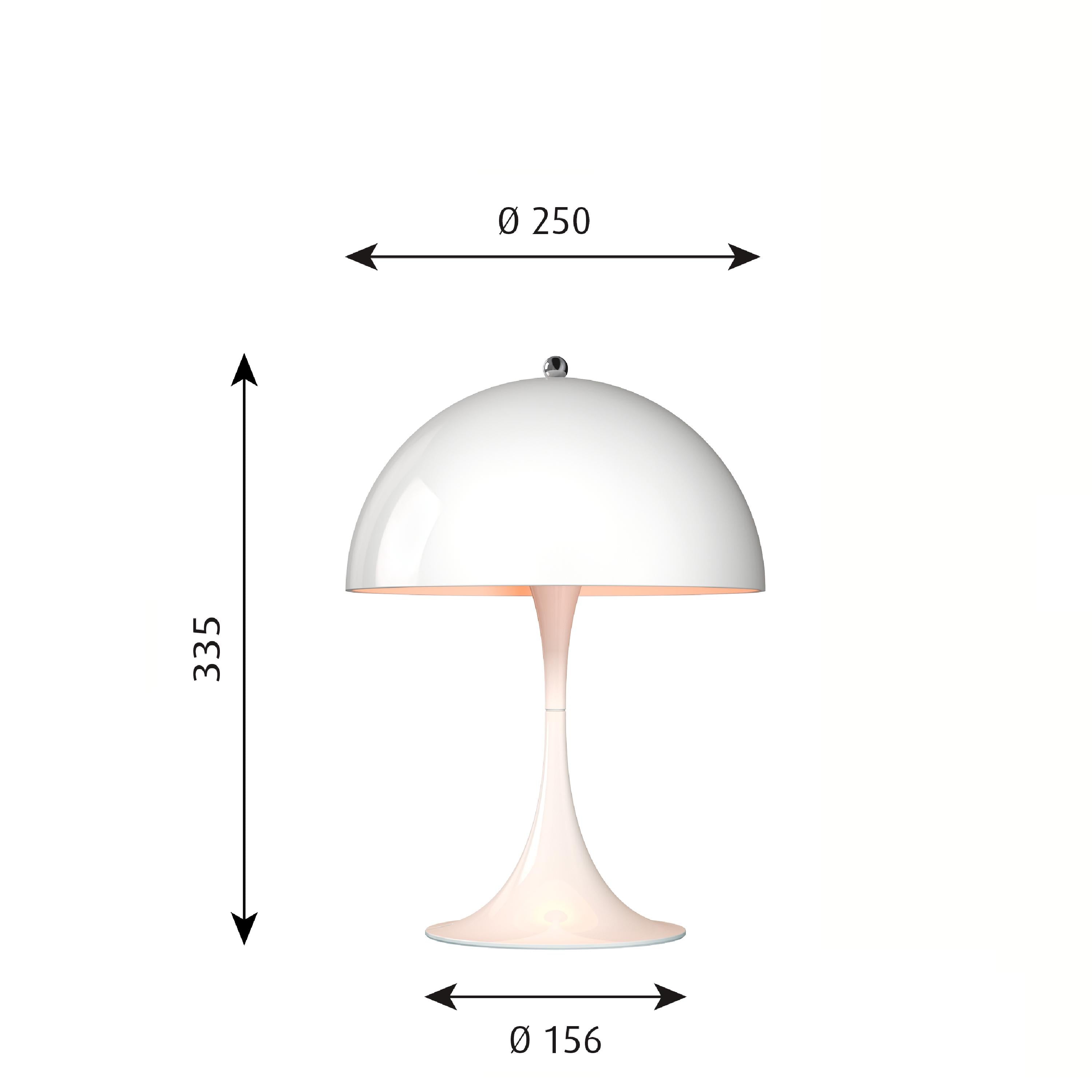 Louis Poulsen Panthela 250 stolní lampa LED 27 K v2, bílá