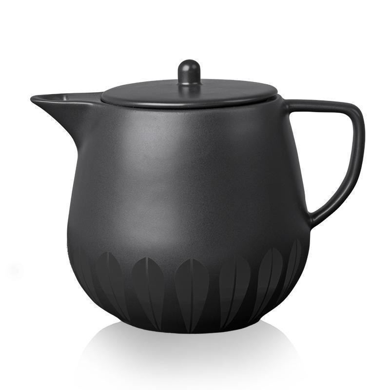 Lucie Kaas Arne Clausen Lotus Teapot, černá