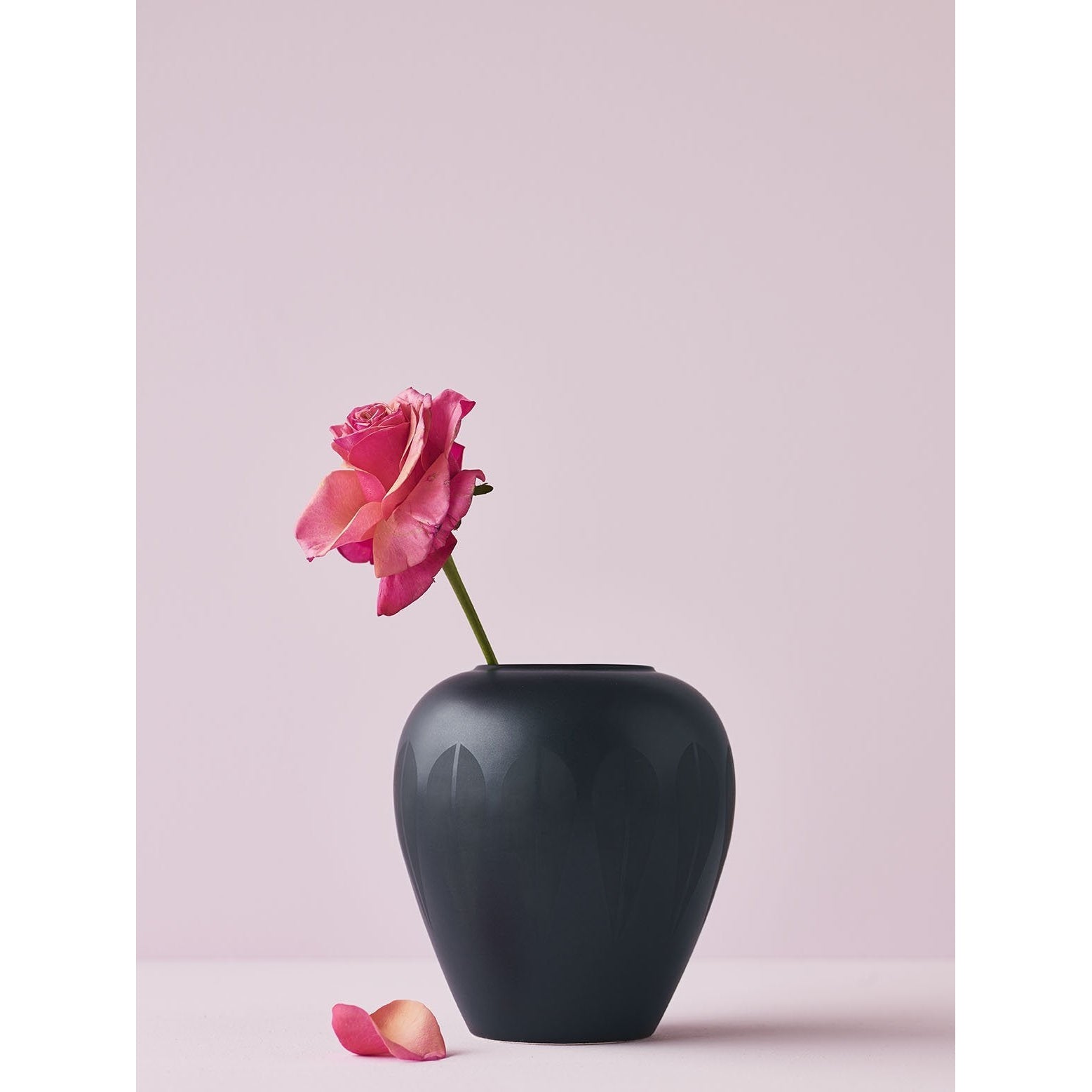 Lucie Kaas Arne Clausen váza černá, 11 cm