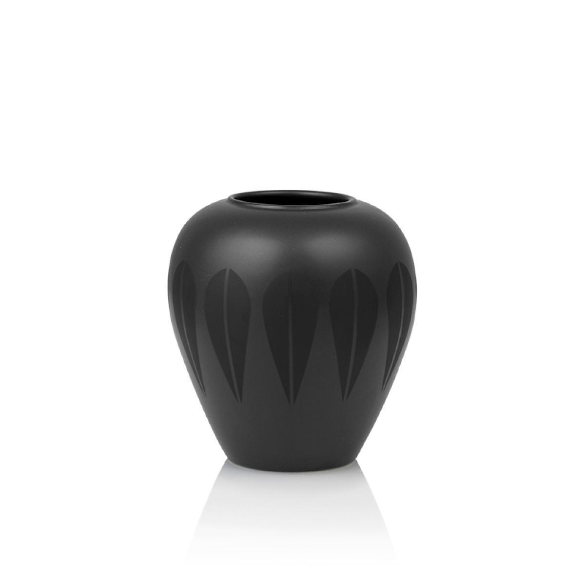 Lucie Kaas Arne Clausen váza černá, 17 cm