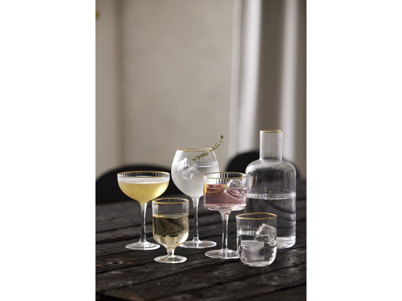 Lyngby Glas Palermo Gold Wine Glass 30 Cl, 4 ks.