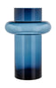 Lyngby Glas Tube váza H: 40 cm, tmavě modrá