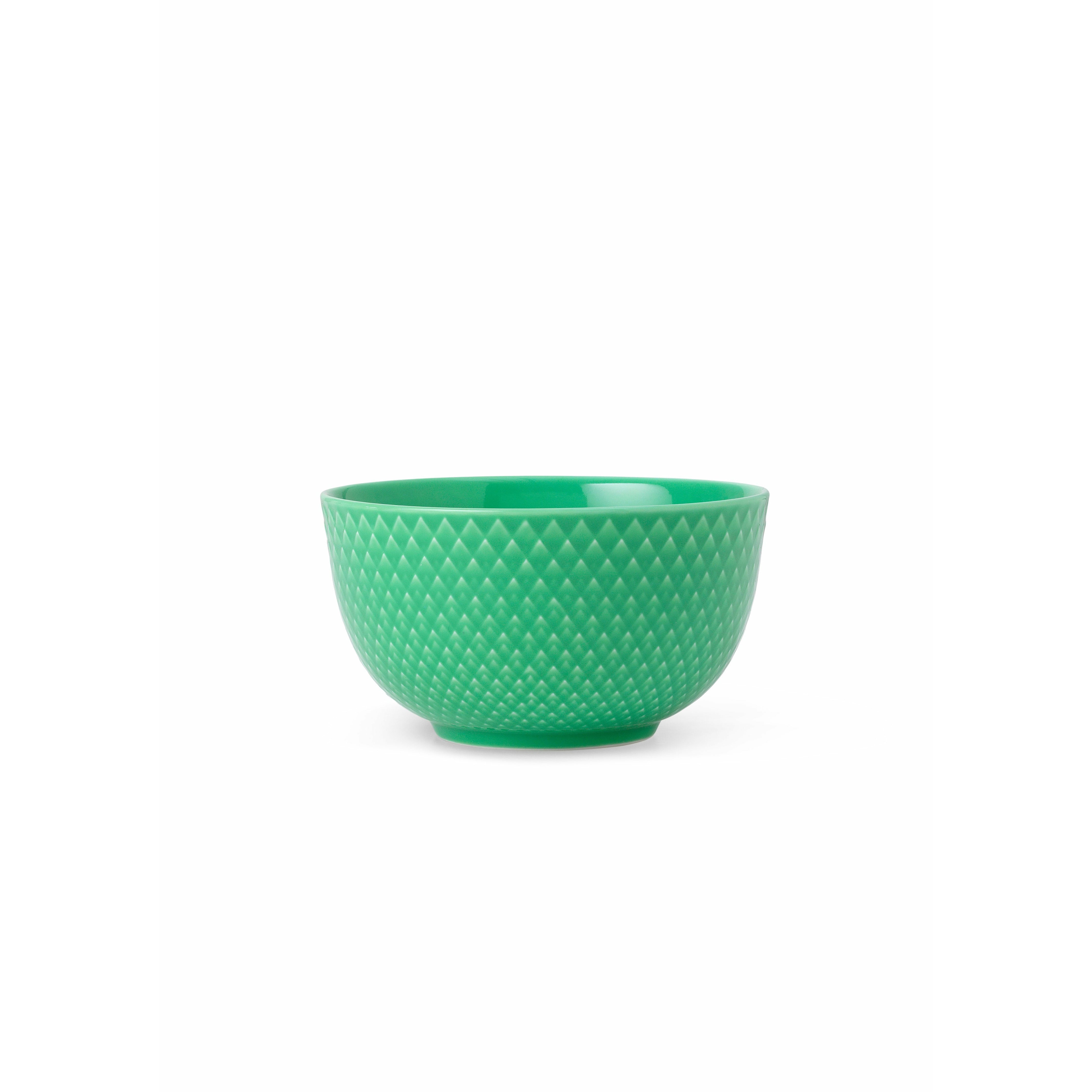 Lyngby Porcelæn Rhombe Color Bowl Ø11, zelená