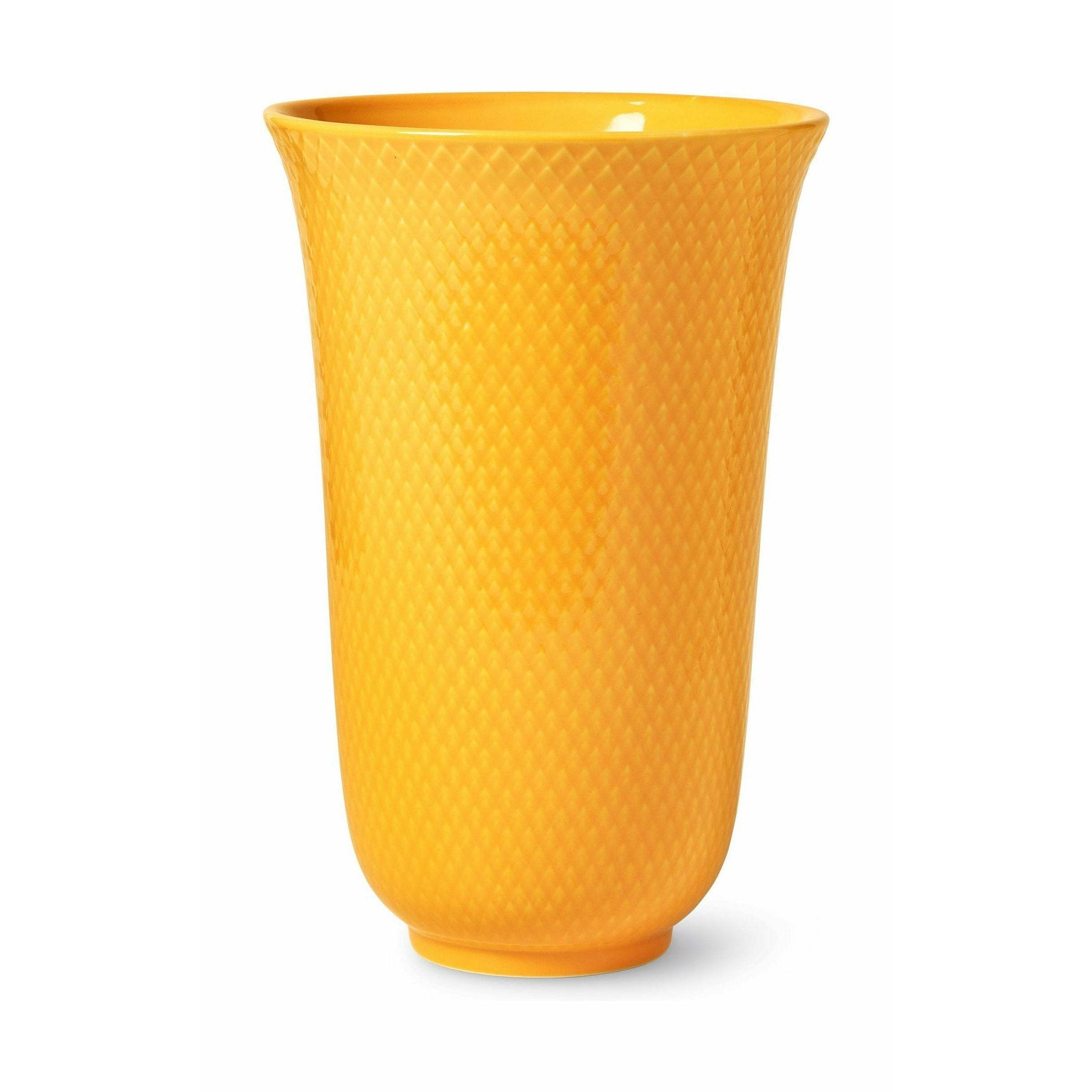 Lyngby Porcelæn Rhombe Color Vase 20 cm, žlutá